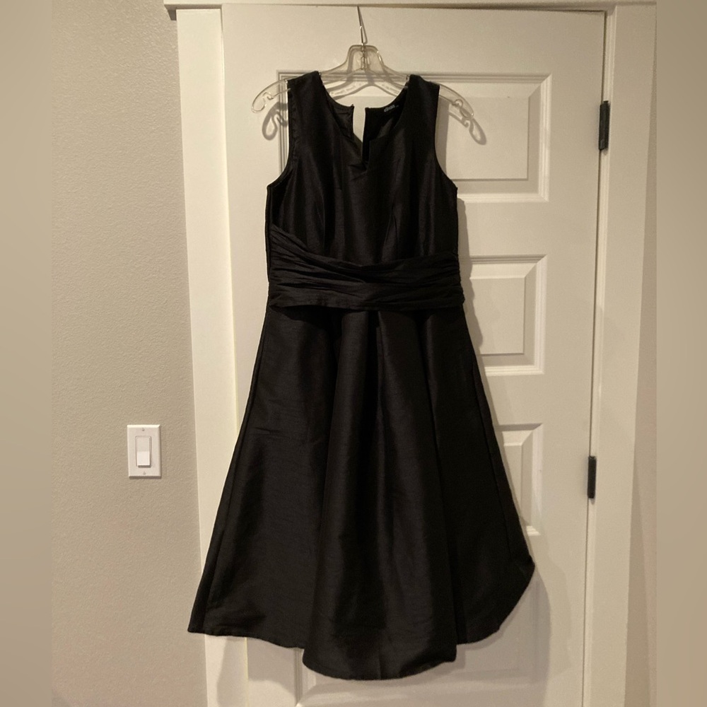 Eshakti Black Tea Length Dress